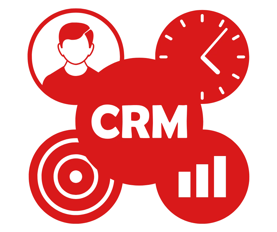 CRM software dashboard used to manage business customer relationships