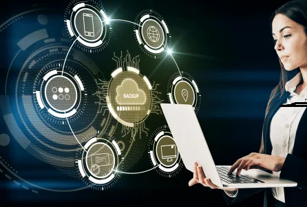 Backup systems for virtualization environments
