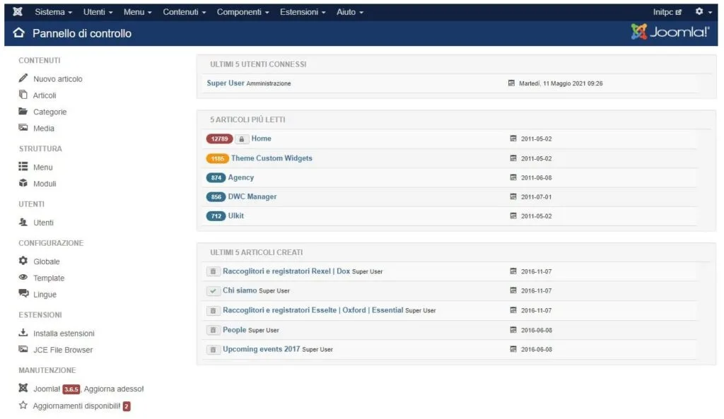 Joomla CMS support and assistance